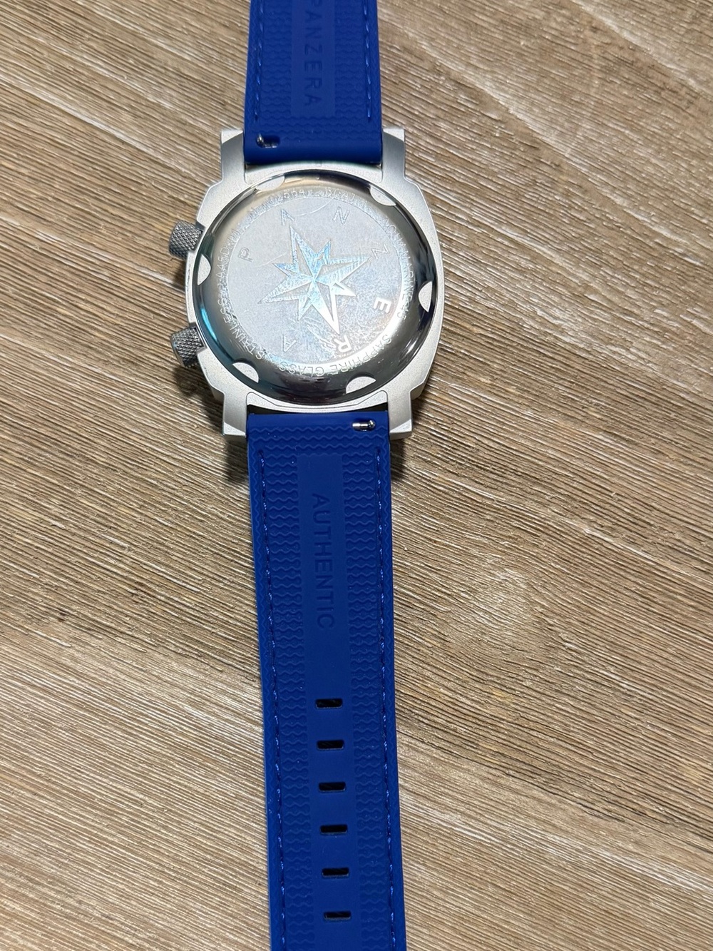 Panzera Blue Dial Automatic Dive Watch with Blue Strap - Picture 5 of 5